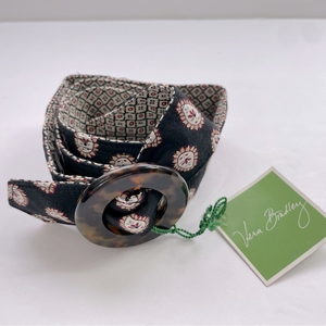 Vera Bradley Reversible Belt‎ Black/Cream/Red